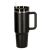 Termikus 1200ml black thermal mug with handle and straw