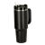 Termikus 1200ml black thermal mug with handle and straw