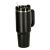Termikus 1200ml black thermal mug with handle and straw