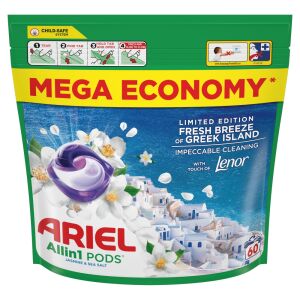 Ariel Allin1 Pods Greek Island laundry detergent capsules, 60 washes, jasmine and sea salt scent - Detergent capsule & tablet