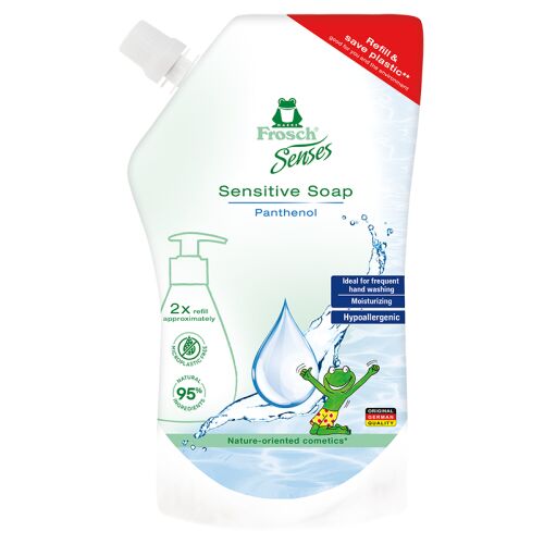 Frosch Senses Sensitive Soap náplň, 500ml, pre jemné umývanie rúk