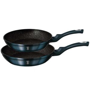 Berlinger Haus Metallic Aquamarine 2-teiliges Bratpfannenset (22cm & 26cm) - Berlinger Haus