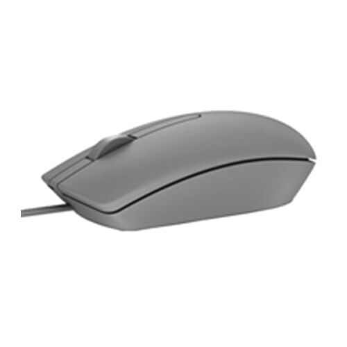 Vedere unghiulară a mouse-ului optic cu fir Dell MS116 în gri