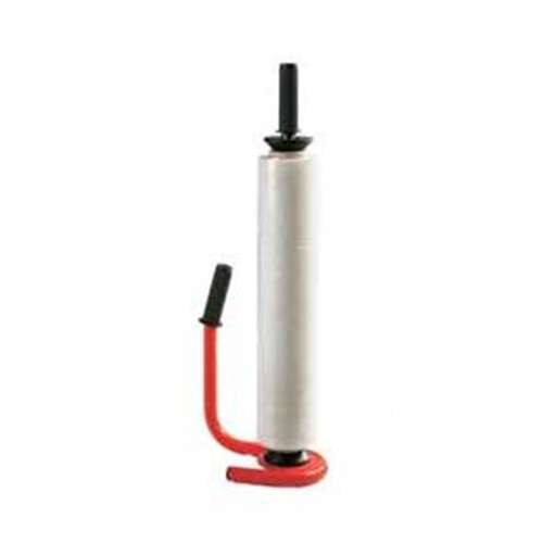 Ръчен диспенсър за стреч фолио, 50 см ширина, червен, черен, лесен за използване, с спирачка