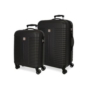 Luxus INDIA Negro ABS bőrönd szett, 70cm és 55cm - Bőrönd &Táska