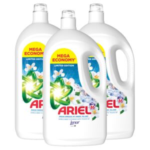 Ariel Greek Island Flüssigwaschmittel, Mega-Sparpackung, mehrere Flaschen - Waschgel