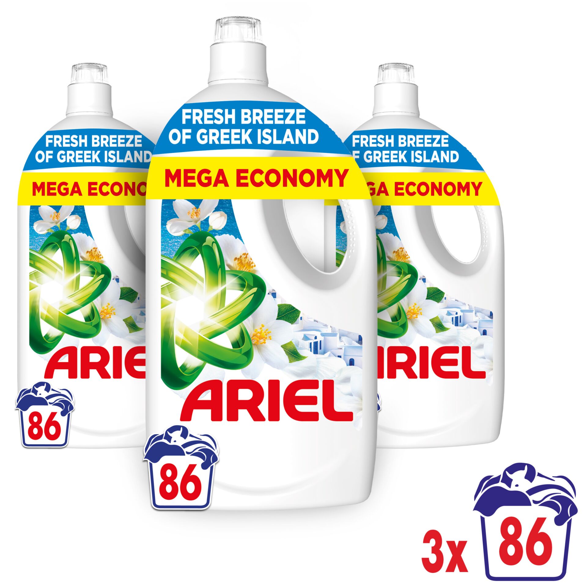 E-shop Ariel Allin1 Pods Greek Island Tekutý prací prostriedok 258 praní