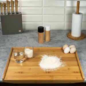 Bambusz tálca 55x43 cm Kinghoff KH1683, tészta készítéséhez, zöldségaprításhoz 137578662 - Kinghoff