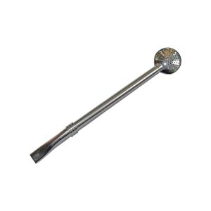 Bombilla Rueda rozsdamentes acél yerba mate szívószál kerek szűrővel, 19cm - Szívószál