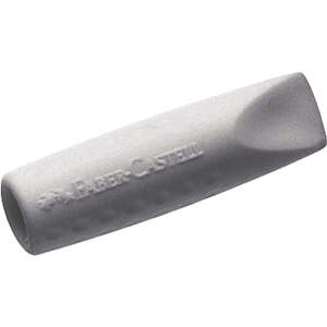 Guma na ceruzku Faber-Castell Grip 2001, sivá, 2 kusy - Gumy