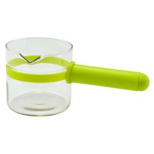 Üveg kávéfőző zöld fogantyúval - Kávékiöntő