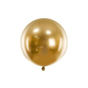 Balon okrągły Glossy 60cm, złoty 137615600 - Bułka w powietrzu