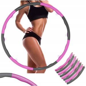 Hula Hoop cu proeminențe de masaj, echipament de fitness pliabil pentru pierderea în greutate și subțierea taliei - Cercuri Hula hoops