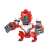 QMAN® 41202 Bausteine, Orang-Utan Gorilla Affe, transformierender Roboter, rot