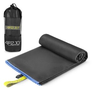 Gyorsan száradó mikroszálas törölköző, 180 x 100 cm szürke 137622939 - Lakberendezés