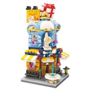 Set de blocuri de construcție QMAN Keeppley City Corner, 389 de piese, magazin de modă, asamblat - Jocuri creative și de construcție