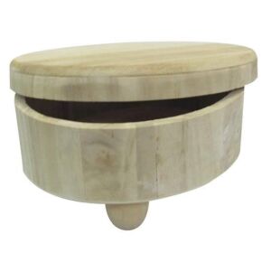 Bombonieră cu picioare, cutie de bomboane din lemn, recipient decorativ de depozitare - Obiect decorabil