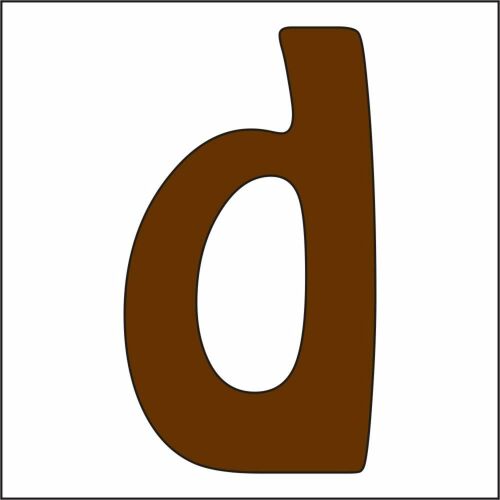 Fabetű 'd' betű kézműves és dekorációs célokra - Díszíthető tárgy