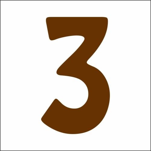 Fa 3-as szám kézműves és dekorációs célokra - Díszíthető tárgy