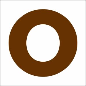 Literă din lemn O, 45mm, material pentru artizanat - Obiect decorabil