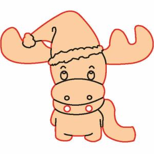 Buton figurina din lemn 104 - ren 10 buc/pachet 137631209 - Obiect decorabil