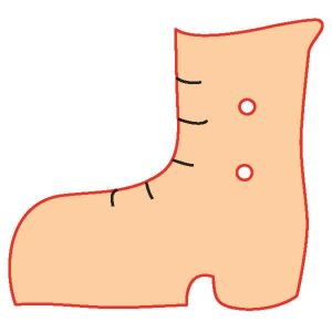 Fafigura gomb 75 – csízma 10 db/csomag 137631269 - Művészet & Hobbi