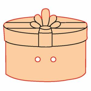 Buton figurina din lemn 77 - cutie cadou 10 buc/pachet 137631271 - Obiect decorabil