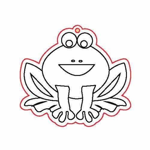 Fafigura Béka Fa Dísz - 5 darabos csomag - Díszíthető tárgy