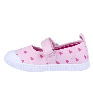 Peppa Pig rosa Herz Canvas Ballerinas für Mädchen, Seitenansicht - Peppa Pig