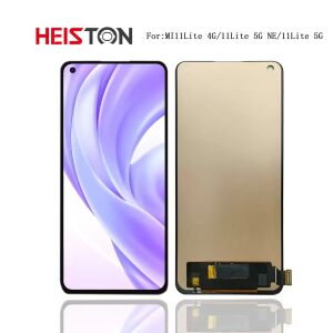 Heiston Fekete FHD Kijelző Csere Xiaomi Mi 11 Lite készülékhez - Heiston