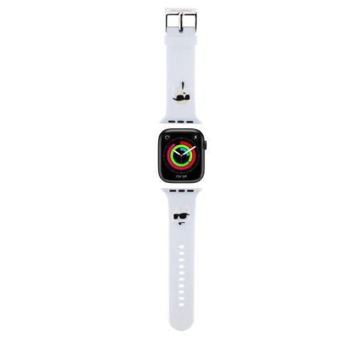 Karl Lagerfeld Fehér Szilikon Apple Watch Szíj 42/44/45/49mm Karl Lagerfeld Logóval