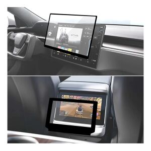 Szkło ochronne na ekran XPRO™ o grubości 0,33 mm / folia szklana (zarówno na przedni, jak i tylny wyświetlacz) TESLA Model S / X 2022 / 2023 / 2024