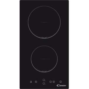 Candy CDH30 Beépíthető kerámia főzőlap, 28.8 cm, 2 főzőzóna, Gyermekzár, Fekete