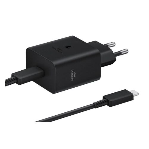 Samsung nabíjačka USB-C adaptér s káblom QC Type-C 45W čierny (EP-T4511XBE)