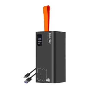OBAL:ME EnergyPulse 50000mAh Powerbank 22.5W negru 137640058 - Baterii externe