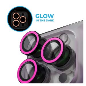 Szkło ochronne na aparat XPRO™ Luminous Premium do Apple iPhone 15 / Apple iPhone 15 Plus – różowe