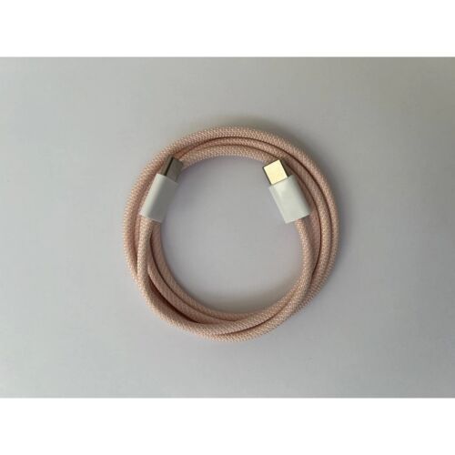 Cablu de încărcare Dreamtech roz USB-C la USB-C