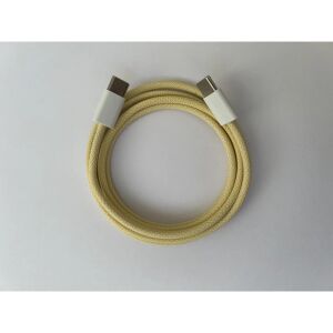 Kabel Dreamtech żółty pleciony USB-C do USB-C - Kabel