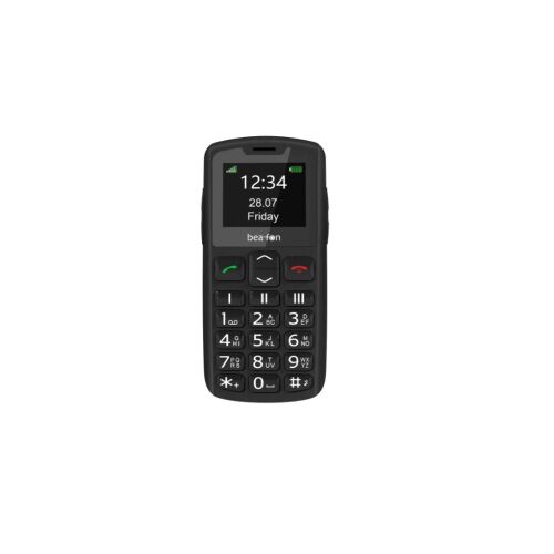 Telefon komórkowy Beafon SL230, czarny, widok z przodu