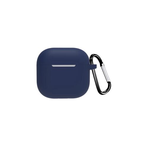 XPRO Apple AirPods 4 Silikonowe etui w kolorze granatowym z karabińczykiem