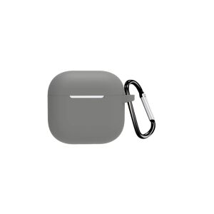 XPRO Apple Airpods 4 ciemnoszare silikonowe etui z karabińczykiem - XPro