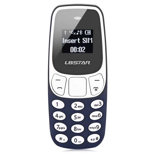 L8Star BM10 Mini Handy - Dunkelblau Vorderansicht