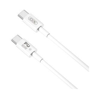Cablu XO NB-Q190B PD USB-C - USB-C 2m 60W Alb 137640748 - Cabluri USB