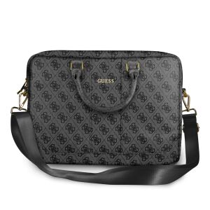 Guess graue Monogramm-Laptoptasche 15 Zoll - Guess Laptoptaschen und -etuis