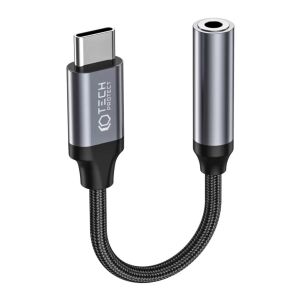 Tech-Protect UltraBoost kábel Type-C to Jack, Black 137640865 - Tech-Protect