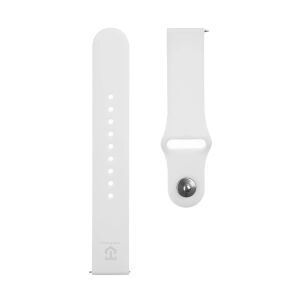 Tactical 436 fehér 20mm szilikon óraszíj - Okosóra szíj