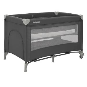 Baby Mix Grow utazóágy függőággyal, szürke. Hordozható kiságy csecsemőknek és kisgyermekeknek. - Utazóágy és Kiegészítői