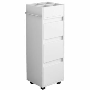 Skandináv stílusú fürdőszoba szekrény, modern loft polcos szekrény, 90 cm