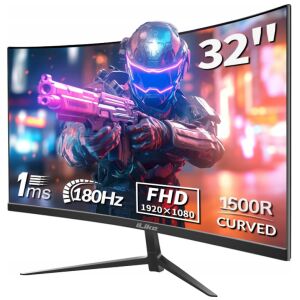 iLike M32J6C 32-palcový Zakrivený Herný Monitor, 165Hz FHD Displej - Monitory