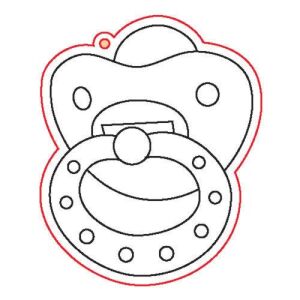 Figurină din lemn, 5 buc/pachet - suzetă 153 141918926 - Obiect decorabil